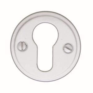 Sleutelplaatje Cilinder rond Retro 48MM PLAT WIT