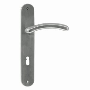 Deurkruk Pro ANGEL INOX LOOK PLAAT+KEY  72MM
