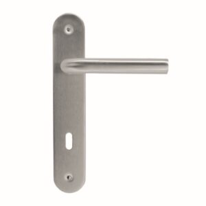 Deurkruk Pro L SHAPE 19MM INOX PLUS PLAAT+KEY  90MM