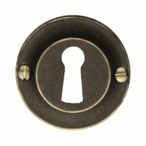 Sleutelplaatje BB Rond Retro 43MM Classic OLD BRASS