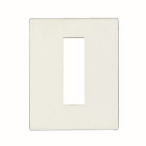 Sleutelplaatje BB SQUARE 35X45MM WIT STRUCTUUR