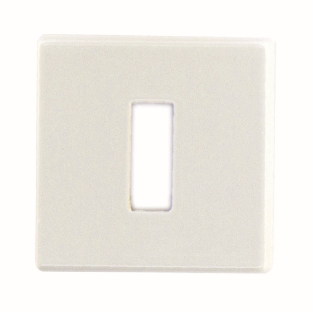 Sleutelplaatje BB SQUARE 48MM WIT STRUCTUUR