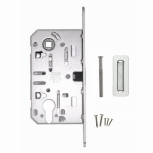 AGB Magneetslot PZ 50 / 85 mm 18MM inox look + regelbare tegenplaat