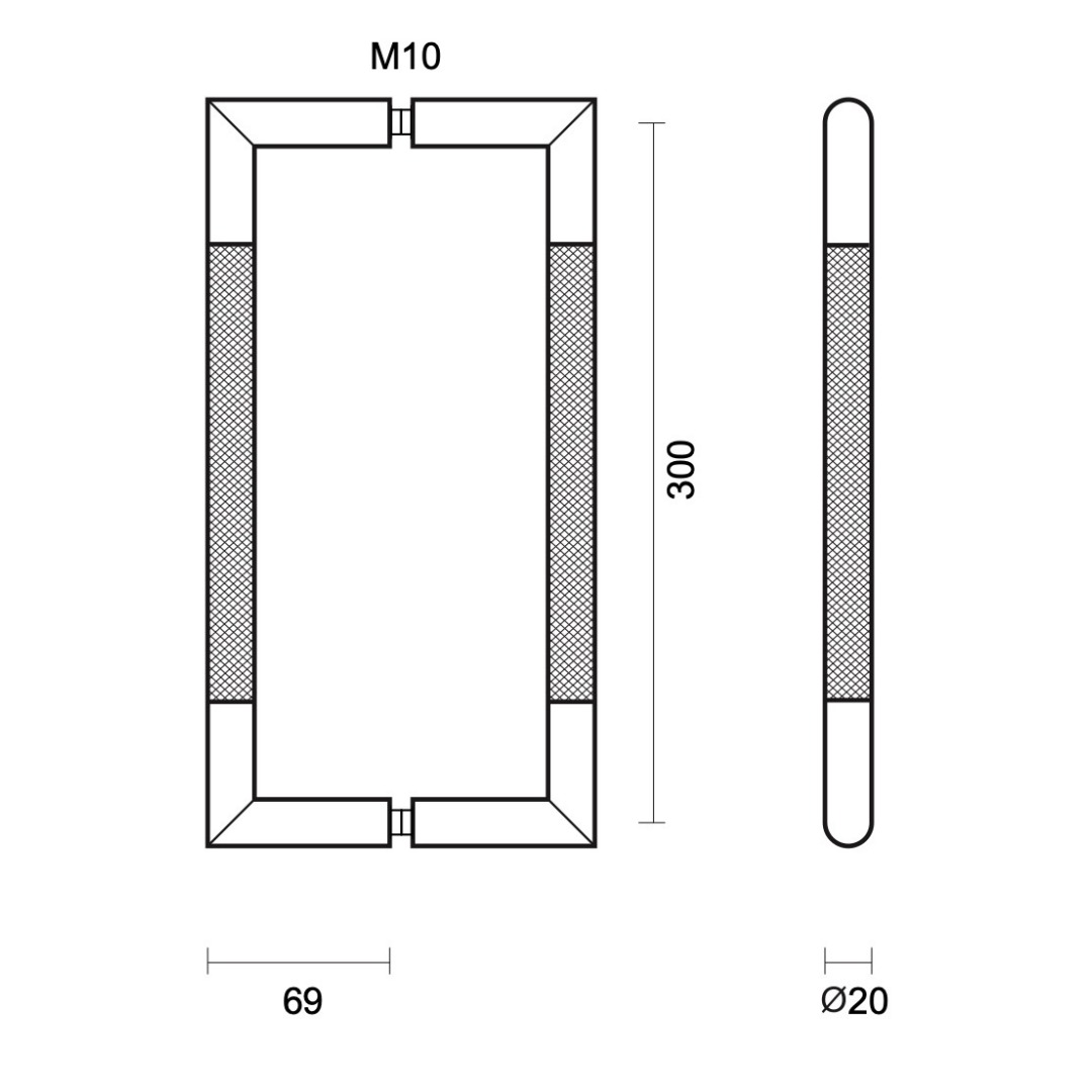 Trekker HASHTAG 20/300 ZWART PAAR VOOR GLAS - Afbeelding 2