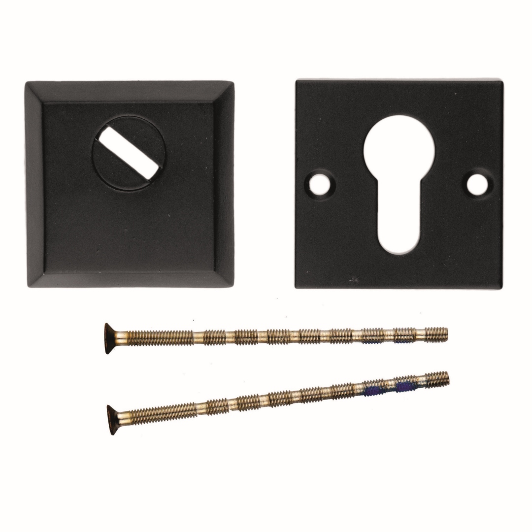Veiligheidscilinderplaatje SQUARE SAFE ZWART 8MM