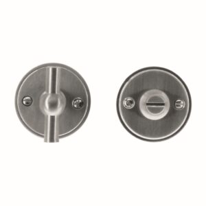 WC garnituur rond retro 48MM PLAT PETANA INOX LOOK