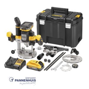 Dewalt DCW620H2 18V XR 12mm bovenfrees - 2 x 5.0Ah Powerstack