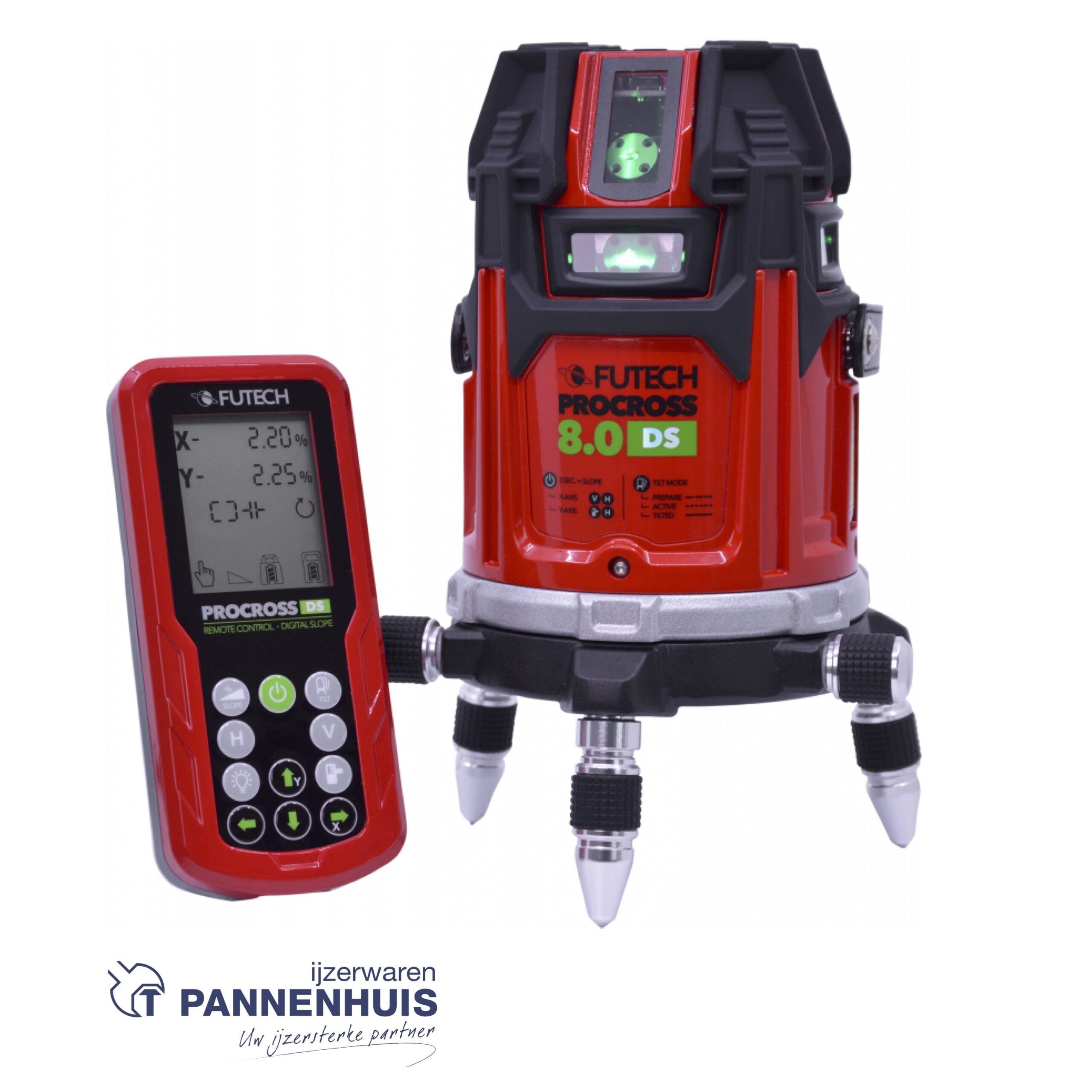 Futech Procross 8.0 DS Groen + Quattro MM (Toestel in koffer) - Afbeelding 2