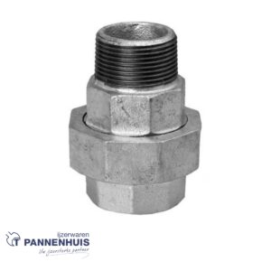 Schroefkoppeling verzinkt M/V 1/2"
