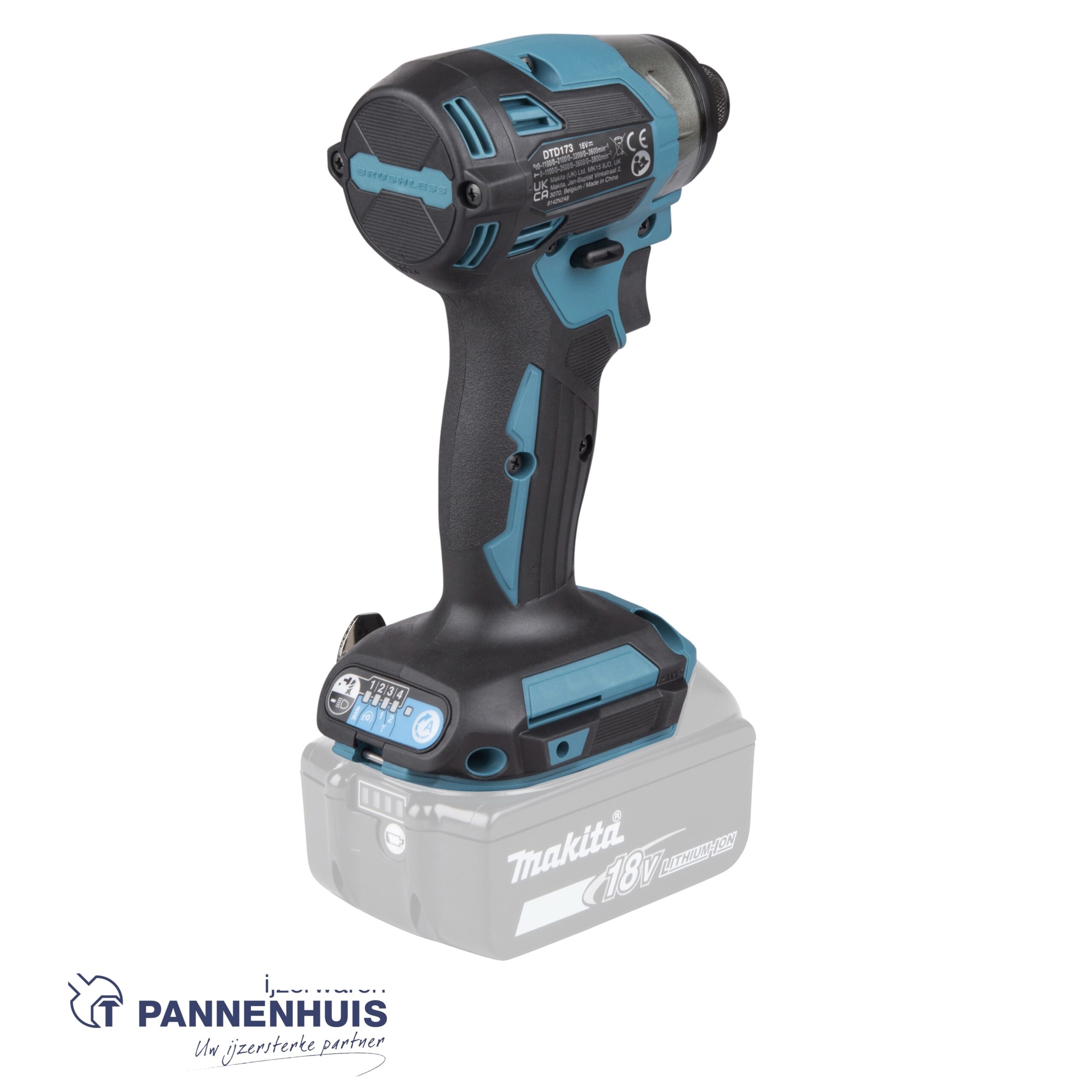 Makita DTD173ZJ Slagschroevendraaier LXT 180 Nm in Makpac (Body) - Afbeelding 4