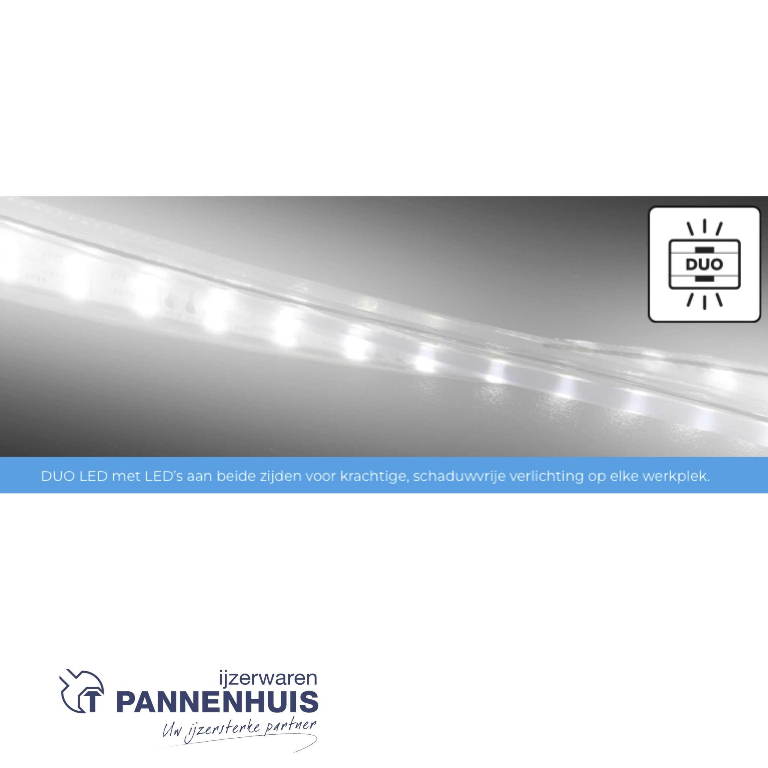 Lumx LED lichtslang High Power DUO op haspel 25m - 2x180led/m - H=8mm - Afbeelding 3