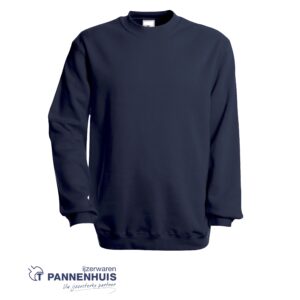 Set in sweat sweater Navy zonder kap