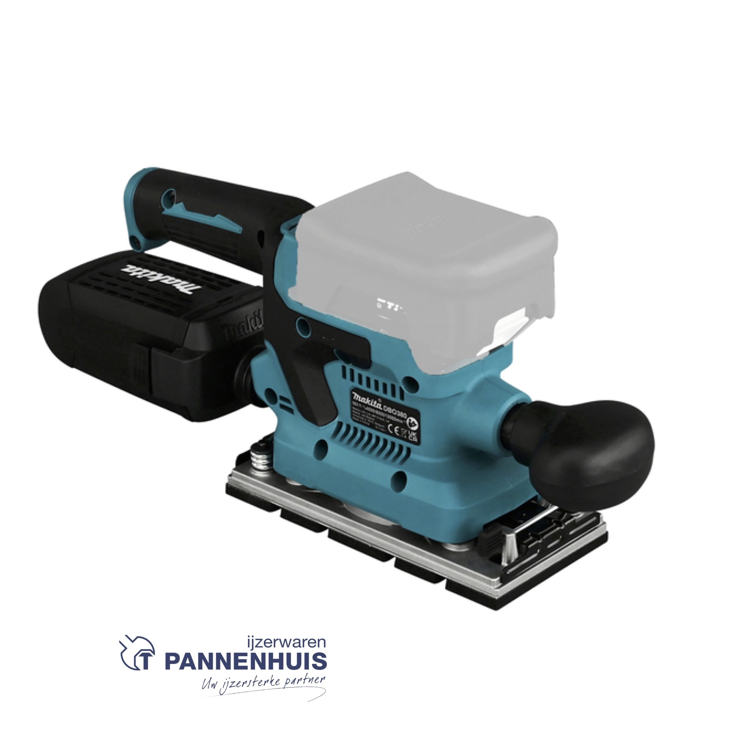 Makita DBO380Z Afwerkschuurmachine met ingebouwd stofafzuigsysteem. - Afbeelding 3