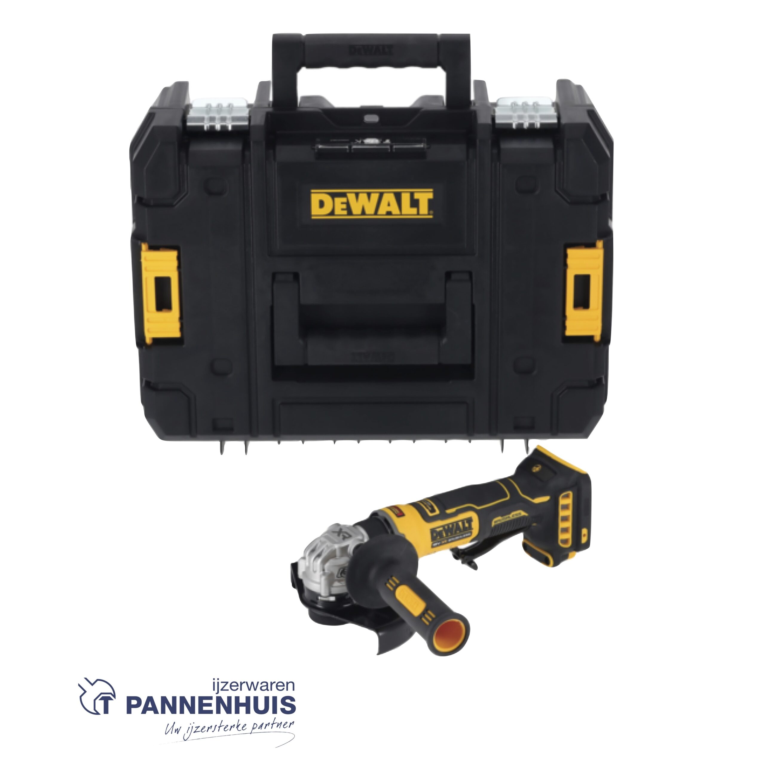 Dewalt DCG404NT 18V XR 125 mm Compacte haakse slijper in TSTAK