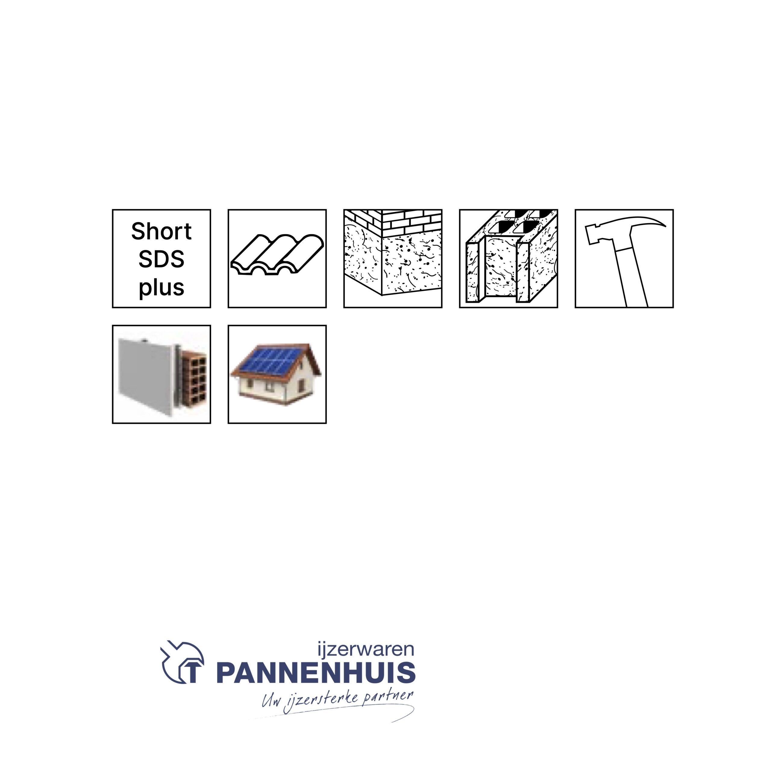 Izar 10x160 mm - Korte SDS plus boor voor isolatie en tegels - Afbeelding 4