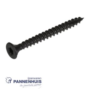 Spaanplaatschroef torx zwart