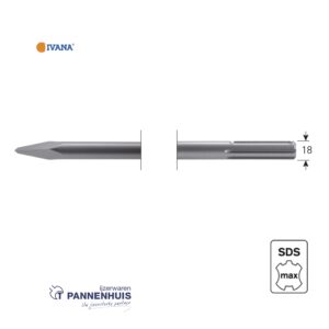 IVANA SDS-MAX Puntbeitel 400mm