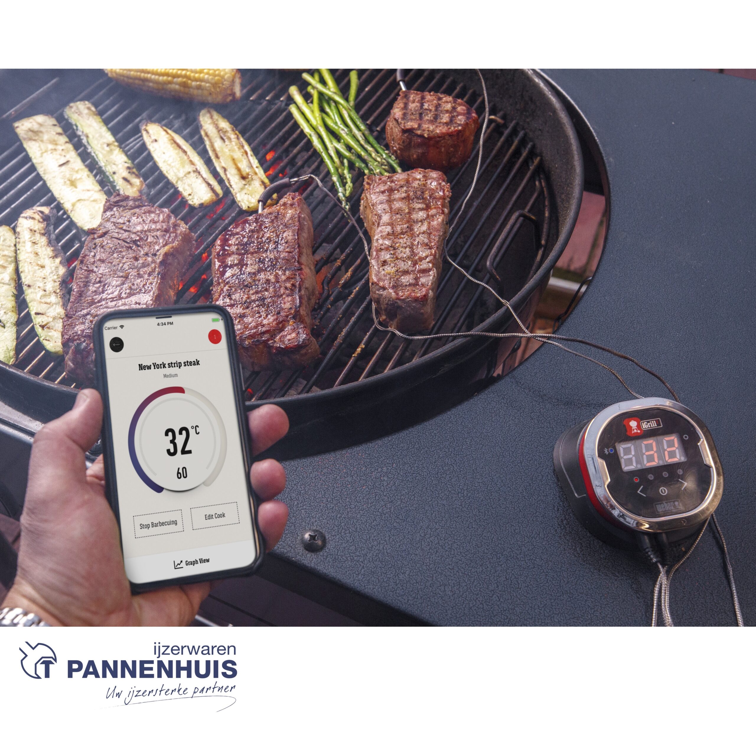 Weber iGrill 2 digitale thermometer met de app (IOS + Android) - Afbeelding 2