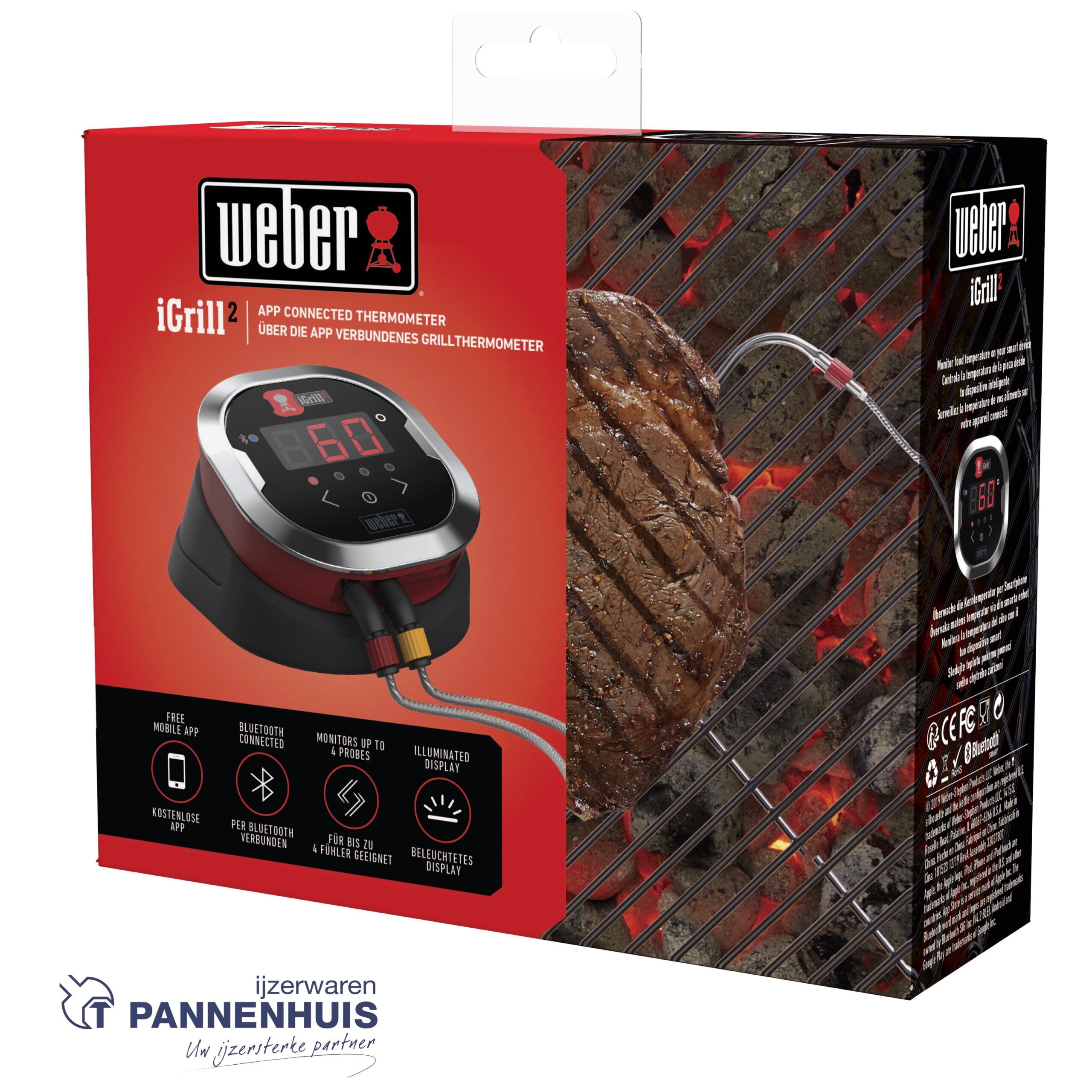 Weber iGrill 2 digitale thermometer met de app (IOS + Android) - Afbeelding 3