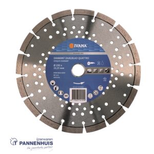 Ivana Diamant Zaagblad 230 X 22,23 Silverline Bouwmat., Beton, Asfalt, Staal