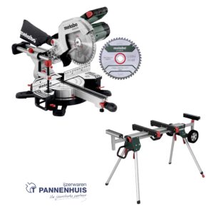 Metabo KGS 254 M Set + 2de zaagblad + onderstel KSU 251