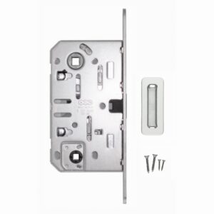 AGB Magneetslot WC 50 / 96 18MM inox look + regelbare tegenplaat
