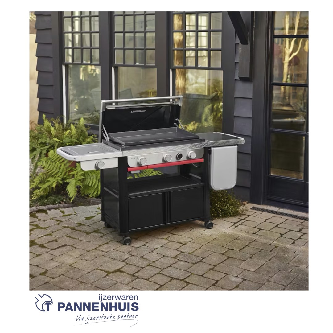Weber Slate Plancha 76 cm met zijbrander, Black (Gas) - Afbeelding 3