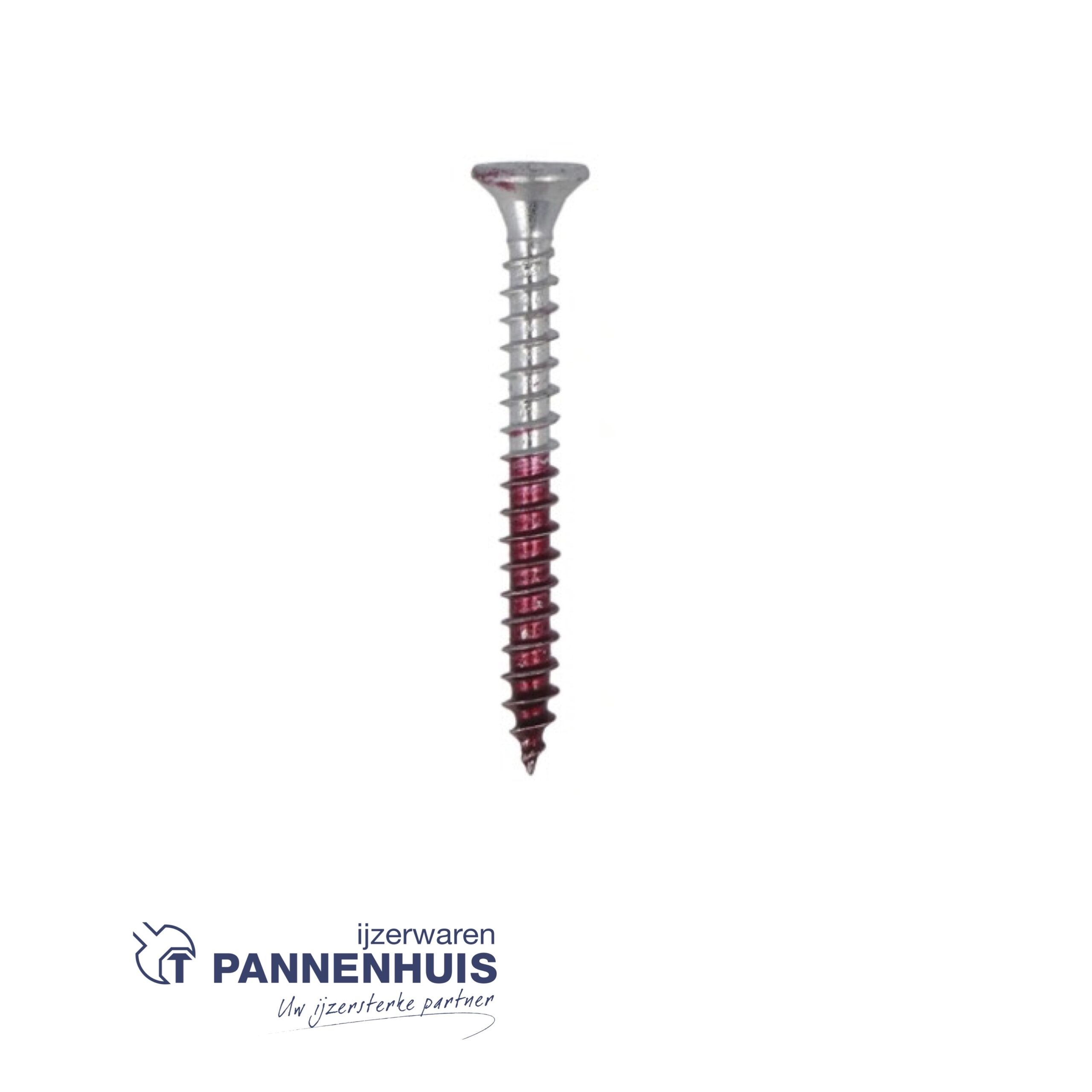 Rotadrill 5x50 verzinkt platkop PZ blister 30 st - Afbeelding 2