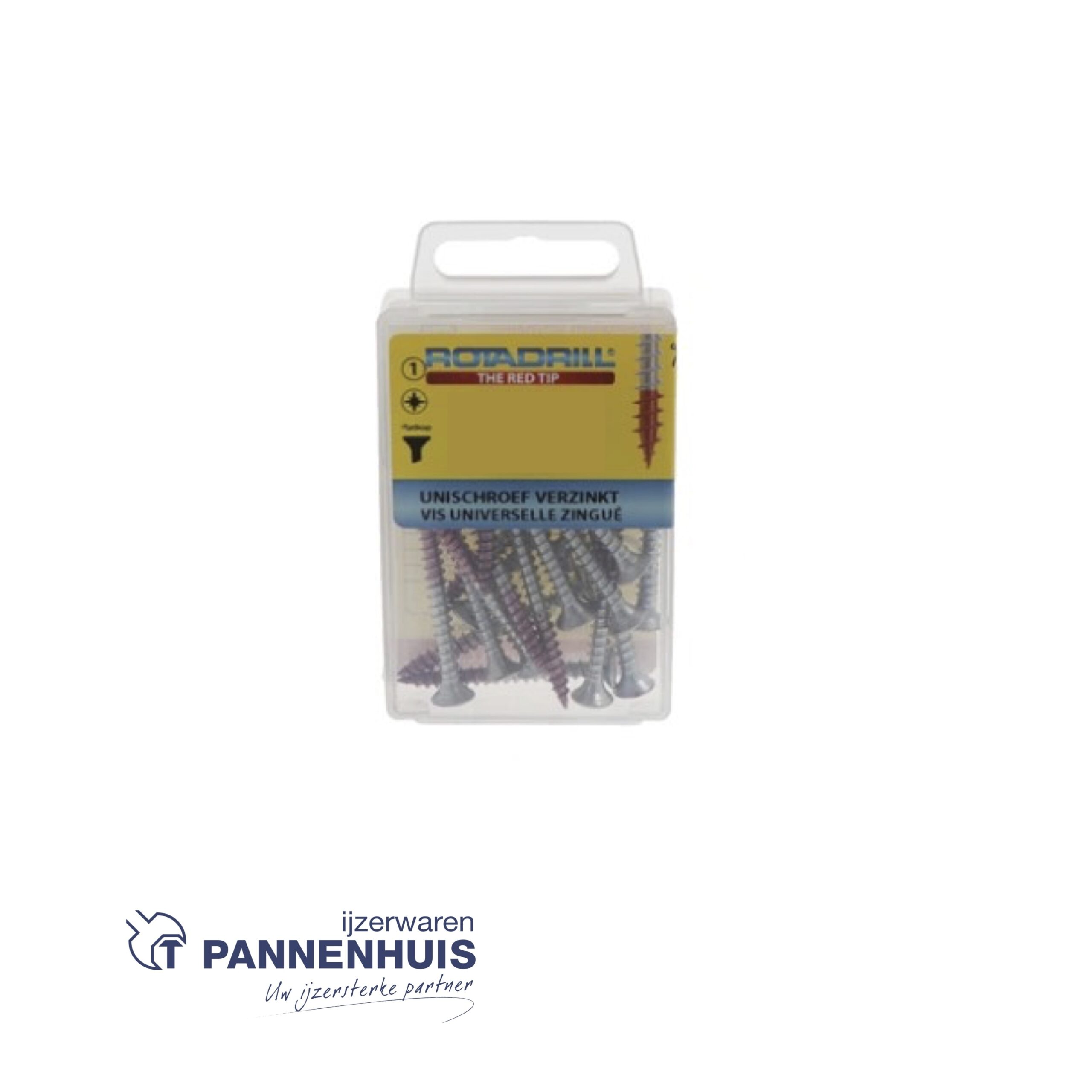 Rotadrill 5x50 verzinkt platkop PZ blister 30 st - Afbeelding 3