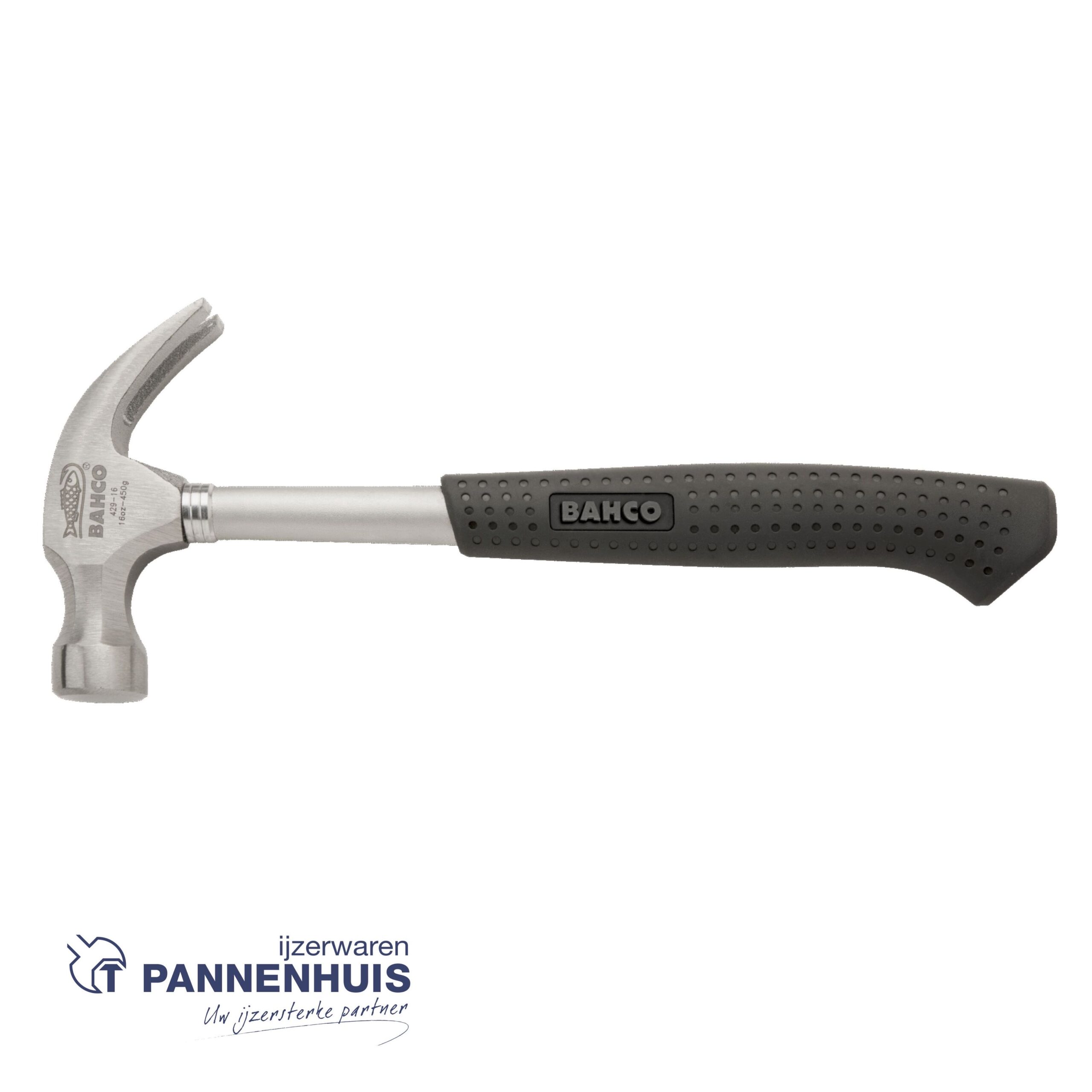 Bahco Klauwhamer rubber grip buisvormige stalen as 450 gr - Afbeelding 2