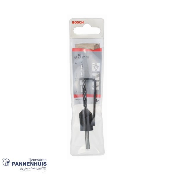 Bosch Houtspiraalboor + Verzinkboor 5x45x85 - Afbeelding 2