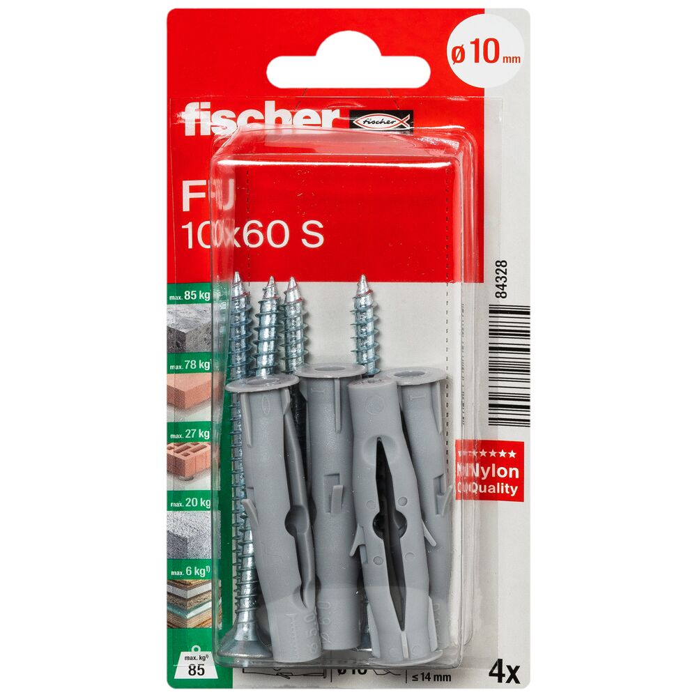 fischer Universeelplug FU 10 x 60 S (blister) - Afbeelding 2