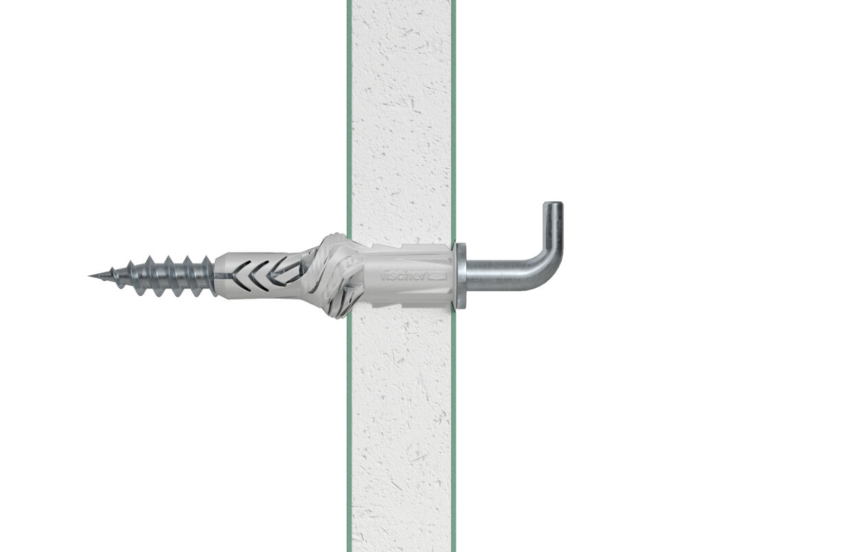 fischer Universeelplug UX 8 x 50 R WH met rand en winkelhaak (blister) - Afbeelding 4