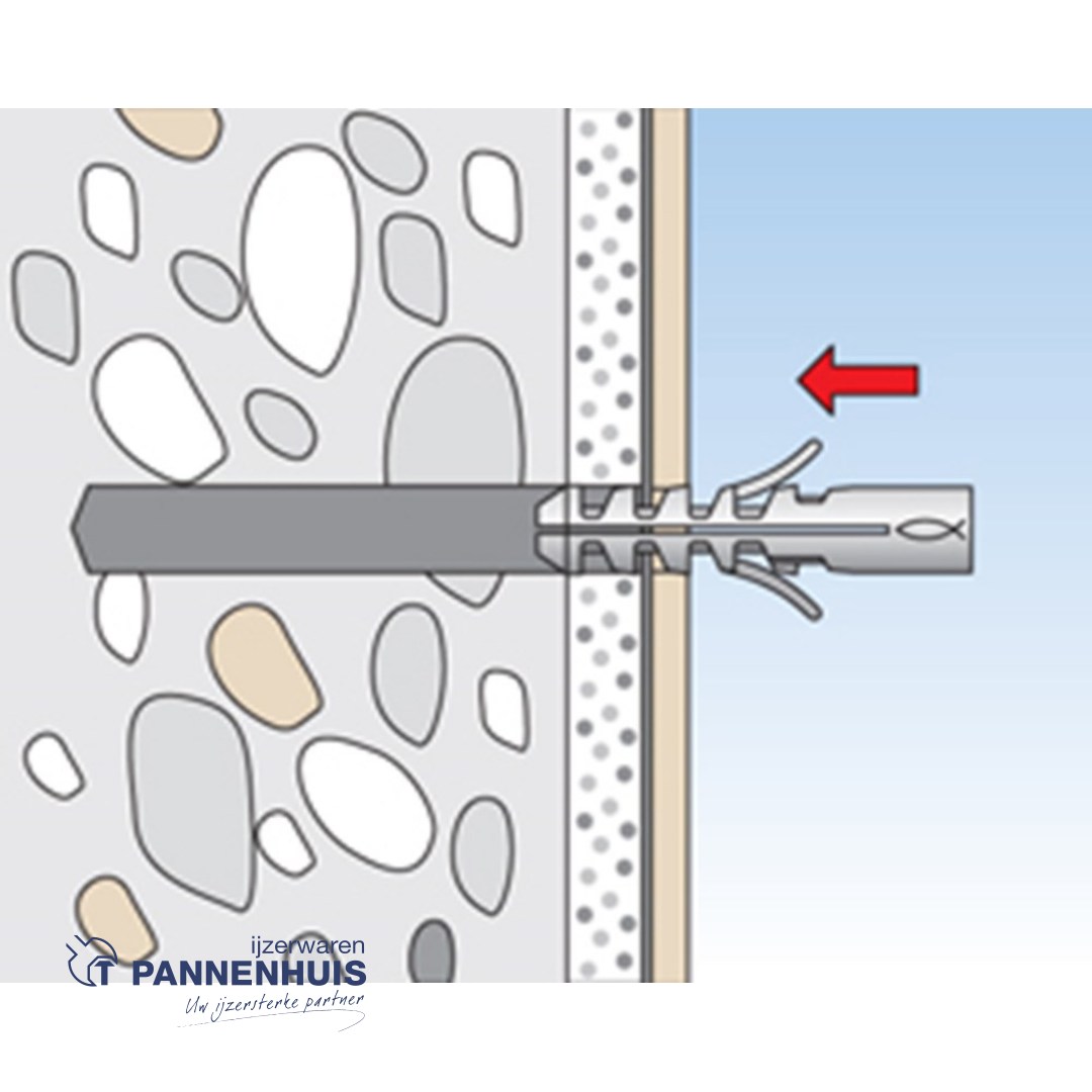 Fischer pluggen WL 10X80 K NV (blister) - Afbeelding 2