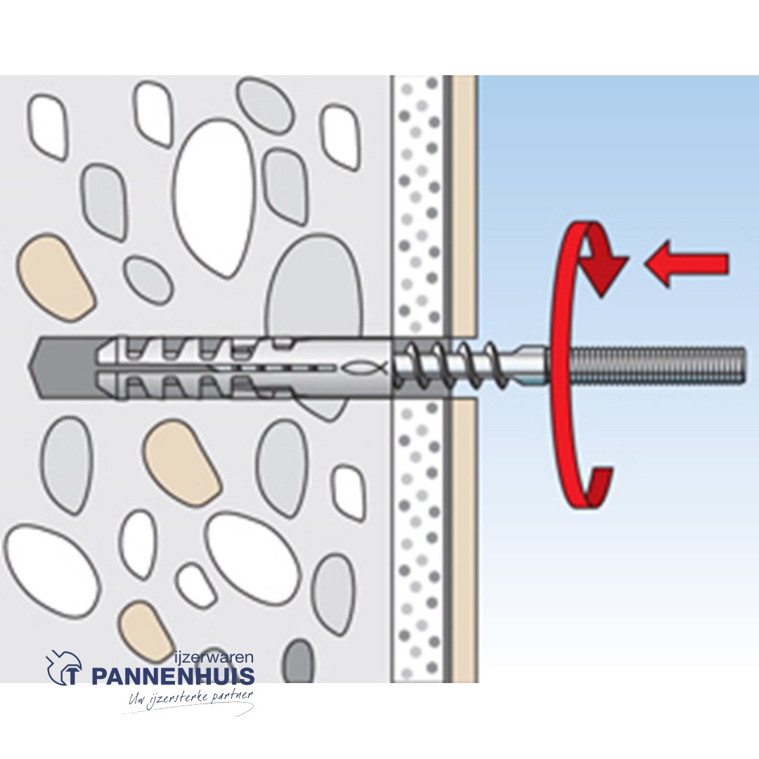Fischer pluggen WL 10X80 K NV (blister) - Afbeelding 5