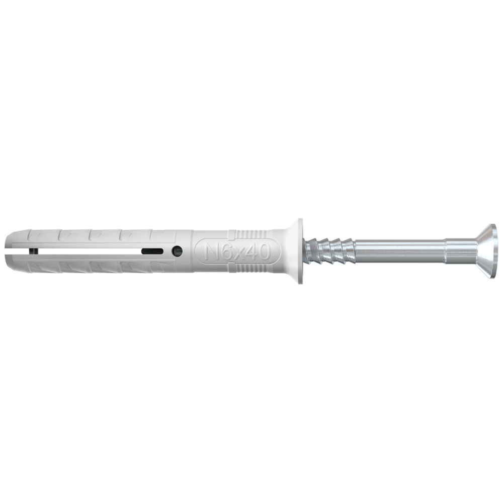 fischer Nagelplug N 5 x 50/25 S met verzonken kop (100st)