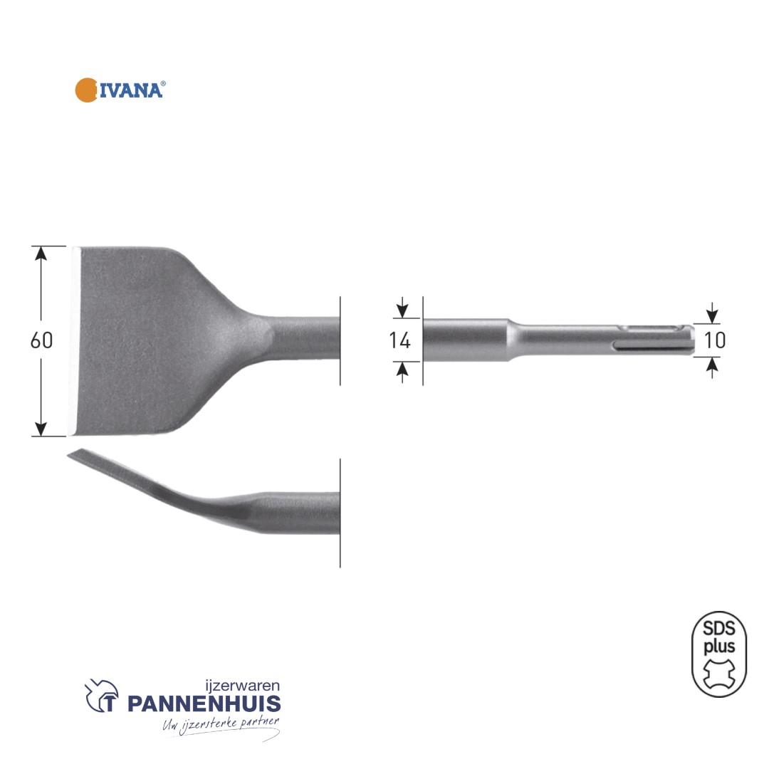 IVANA SDS-plus Spadebeitel geb.60x250mm