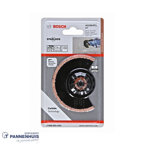 Bosch Starlock ACZ 85 RT3 Carbide mortel + abrasief materiaal 85 mm - Afbeelding 2