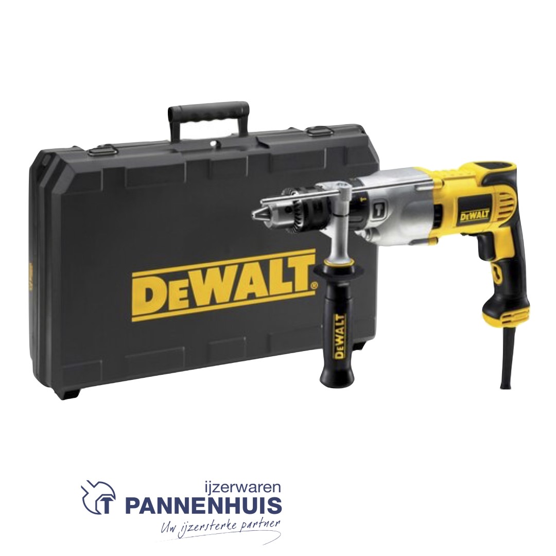 Dewalt D21570K Klopboor/diamantboormachine, 1300W, 0-1250/0-3500tpm, 16mm kop - Afbeelding 2