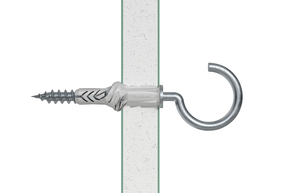 fischer Universeelplug UX 10 x 60 R RH met rand en ronde haak (blister) - Afbeelding 4