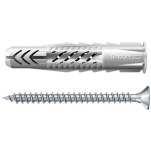 fischer Universeelplug UX 6 x 50 R met rand en schroef (blister)