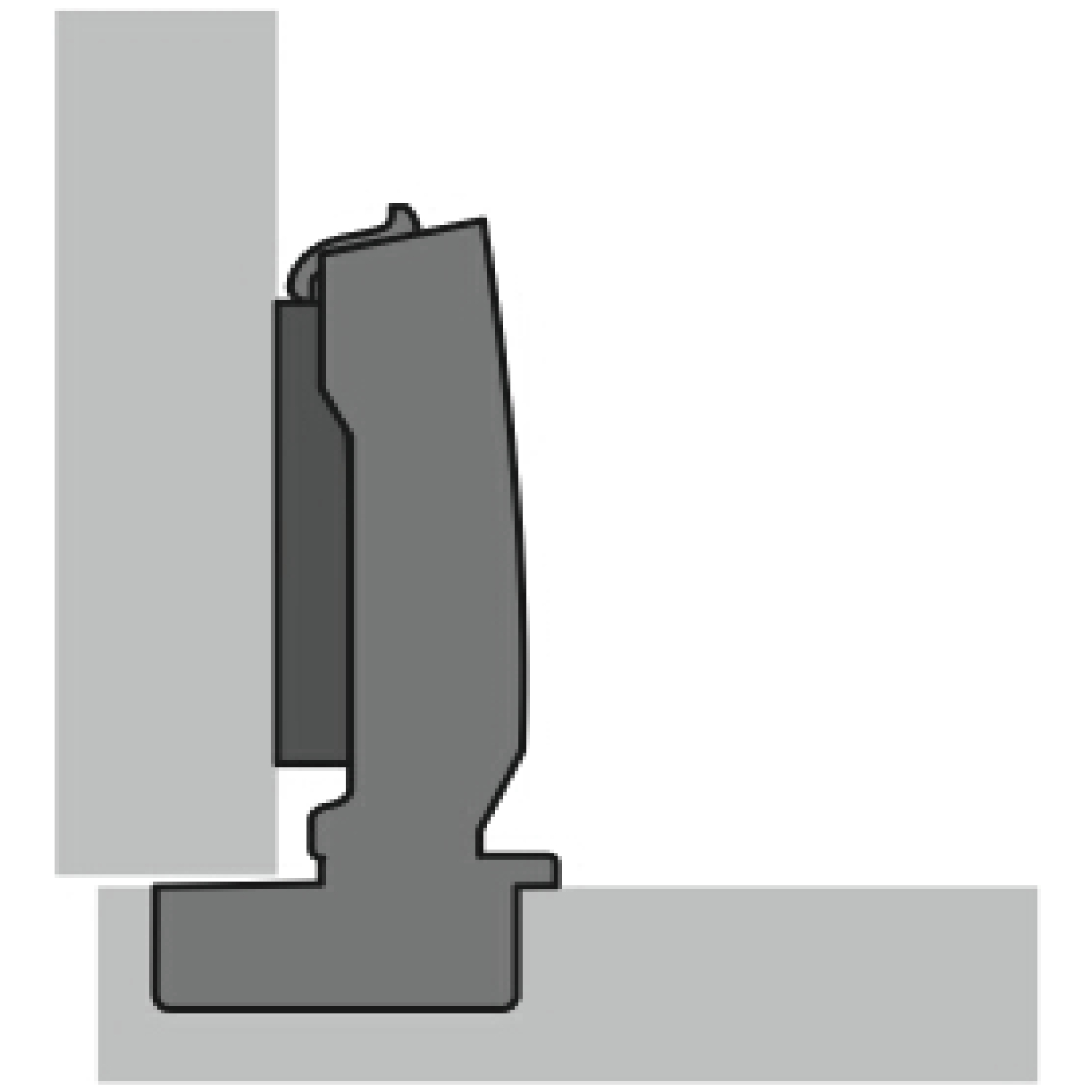 Hettich Sensys 8645i TH55 opliggend snelmontage 110* - Afbeelding 3