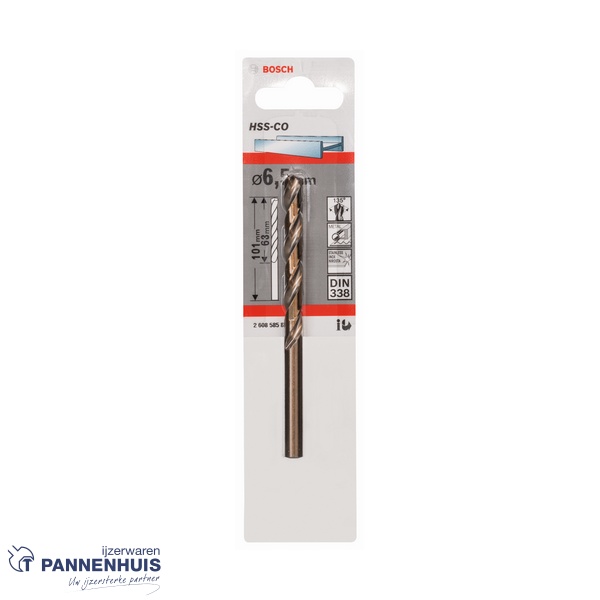 Bosch Metaalboor HSS-Co, DIN 338, 6,5 x 63 x 101 mm - Afbeelding 2