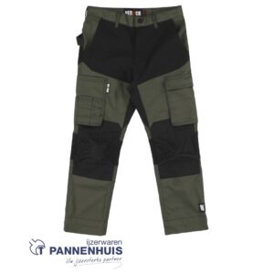 Herock Hector kids broek Donker Kaki/Zwart 98/104