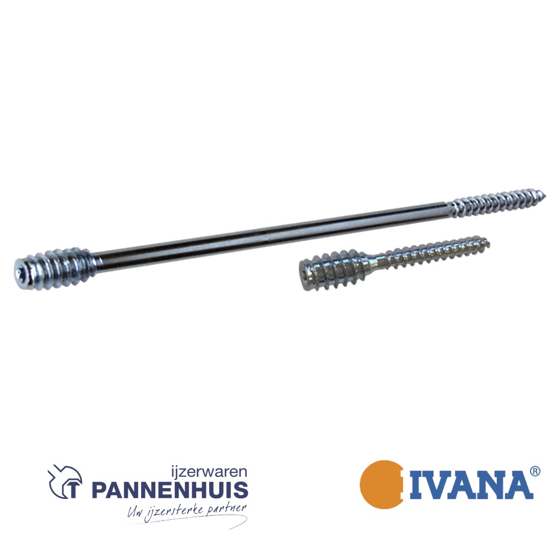 Ivana afstandschroef verzinkt 6x180mm T25 (50st) - Afbeelding 2