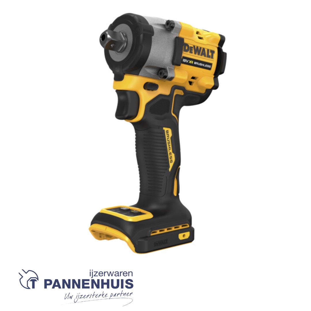 Dewalt DCF922NT 18V XR Brushless Compacte Slagsmoersleutel 1/2" (pin) in TSTAK - Body - Afbeelding 2