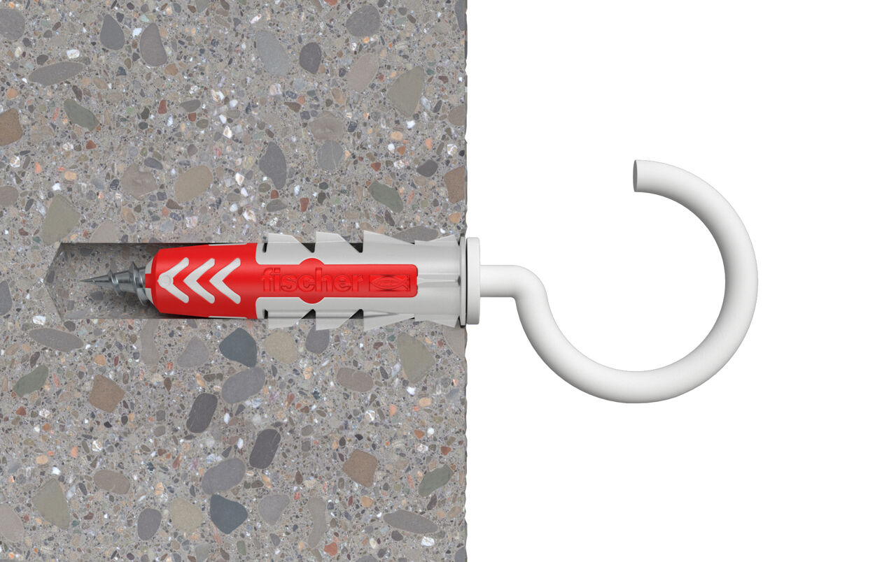 fischer DuoPower 10x50 met nylon grote haak (blister) - Afbeelding 3