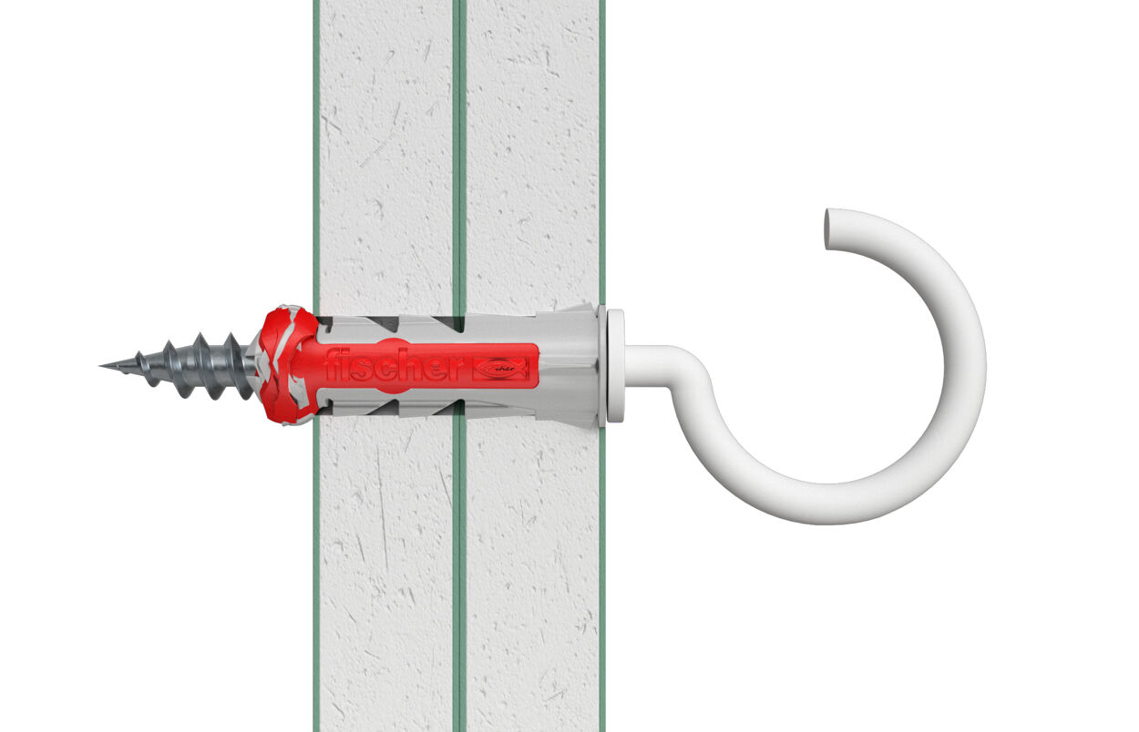 fischer DuoPower 10x50 met nylon grote haak (blister) - Afbeelding 4