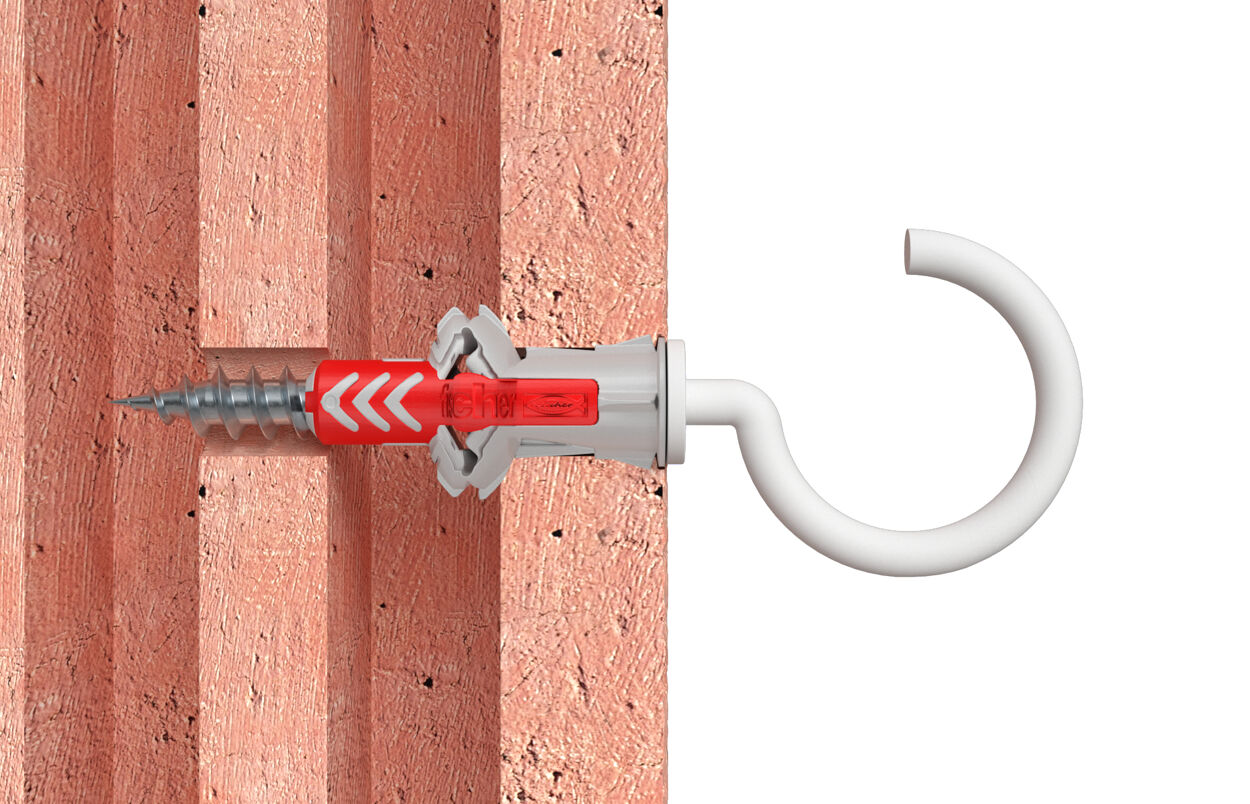 fischer DuoPower 10x50 met nylon grote haak (blister) - Afbeelding 5