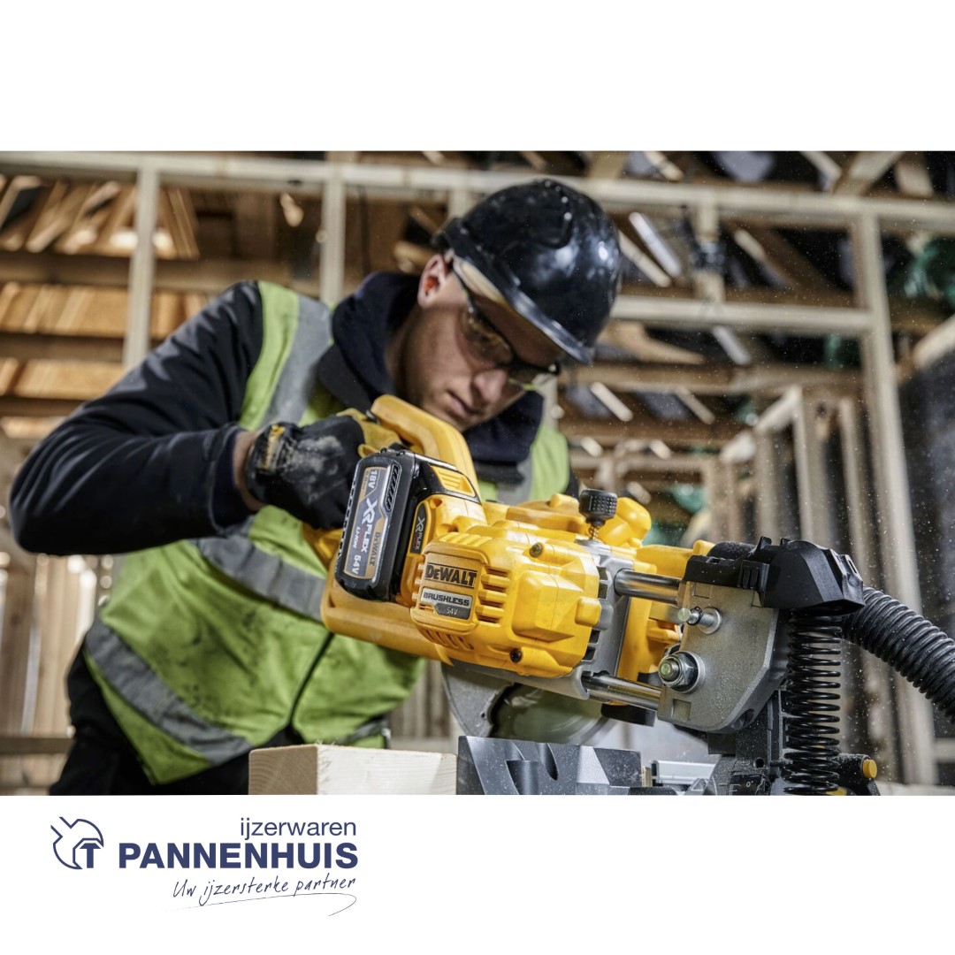 Dewalt DCS777N 54V XR FLEXVOLT Afkort-/verstekzaag 216mm - Body in karton - Afbeelding 3